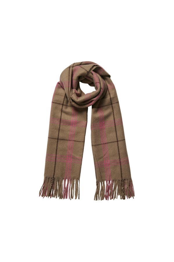 Pieces Cachecol fino axadrezado cru