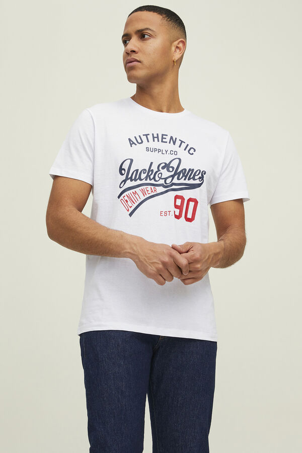 Jack & Jones Pacote com 3 camisetas de manga curta preto