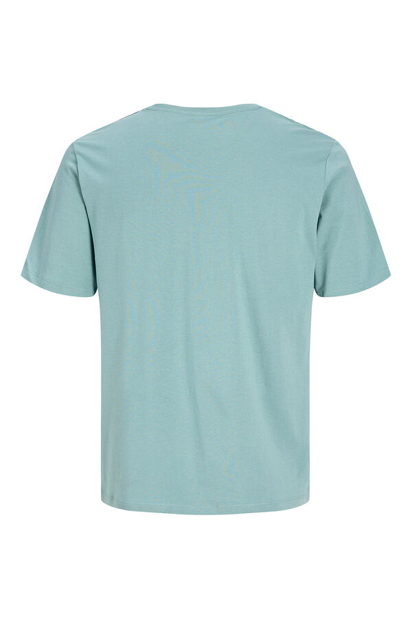 Jack & Jones Camiseta regular fit algod&oacute;n turquesa