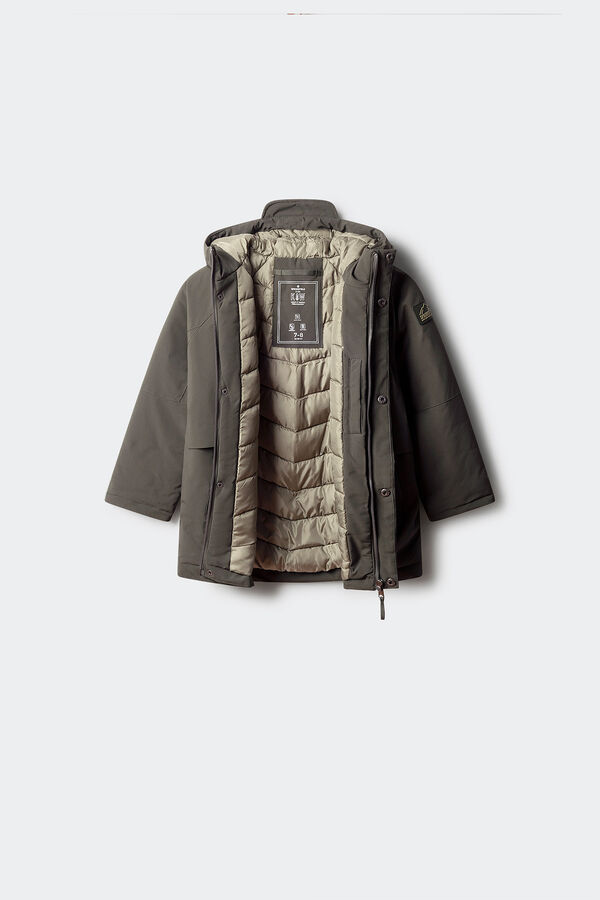 Springfield Kids Smeđa parka jakna za decu Kaki