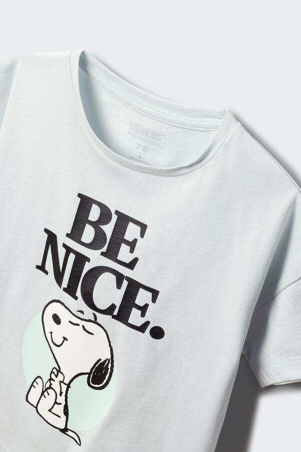 Springfield Kids Majica kratkih rukava "Snoopy" za devojčice Plava