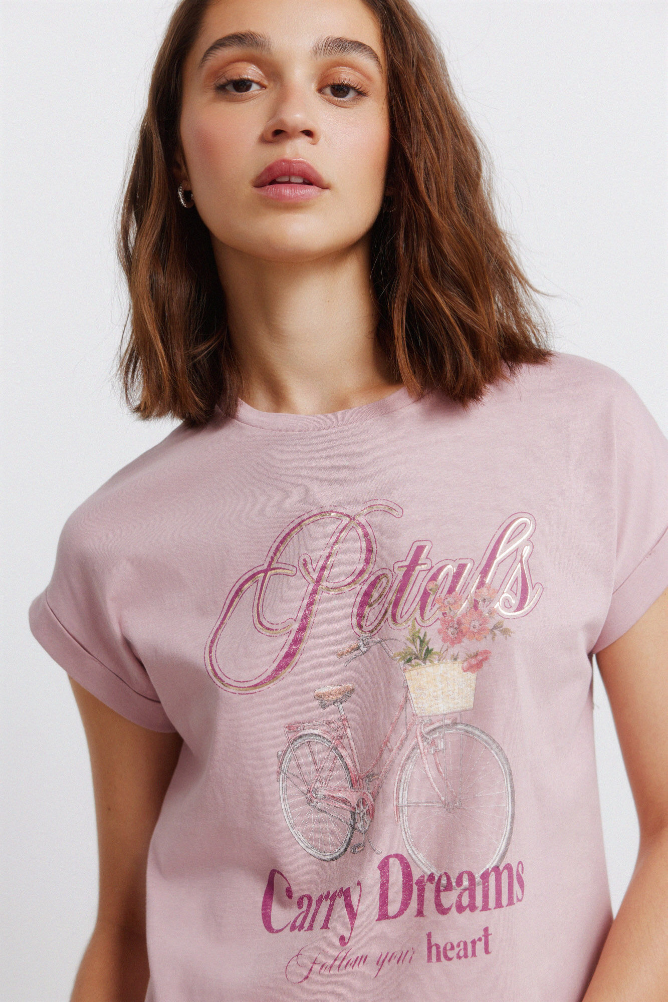 Springfield Camiseta manga corta sisa flores
