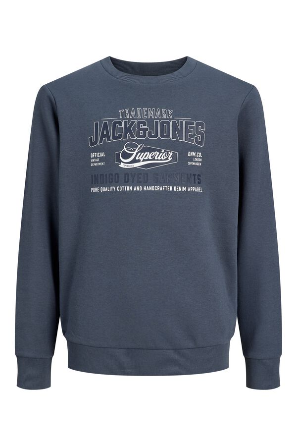 Jack & Jones Junior Sudadera regular logo gris