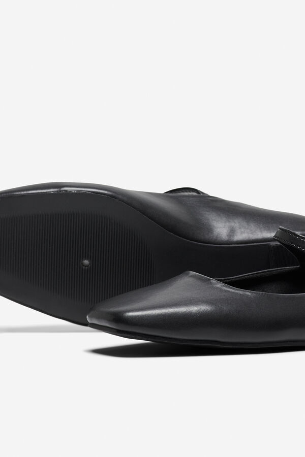 Only Square toe flat ballerina black