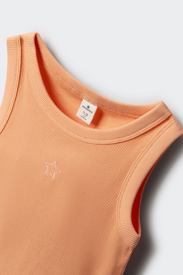 Springfield Kids Top sa vezom zvezde za devojčice Narandžasta