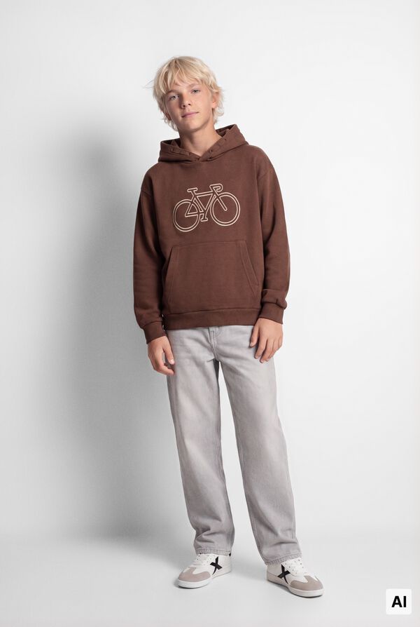 Springfield Kids Sweatshirt b&aacute;sica bicicleta crian&ccedil;a cru