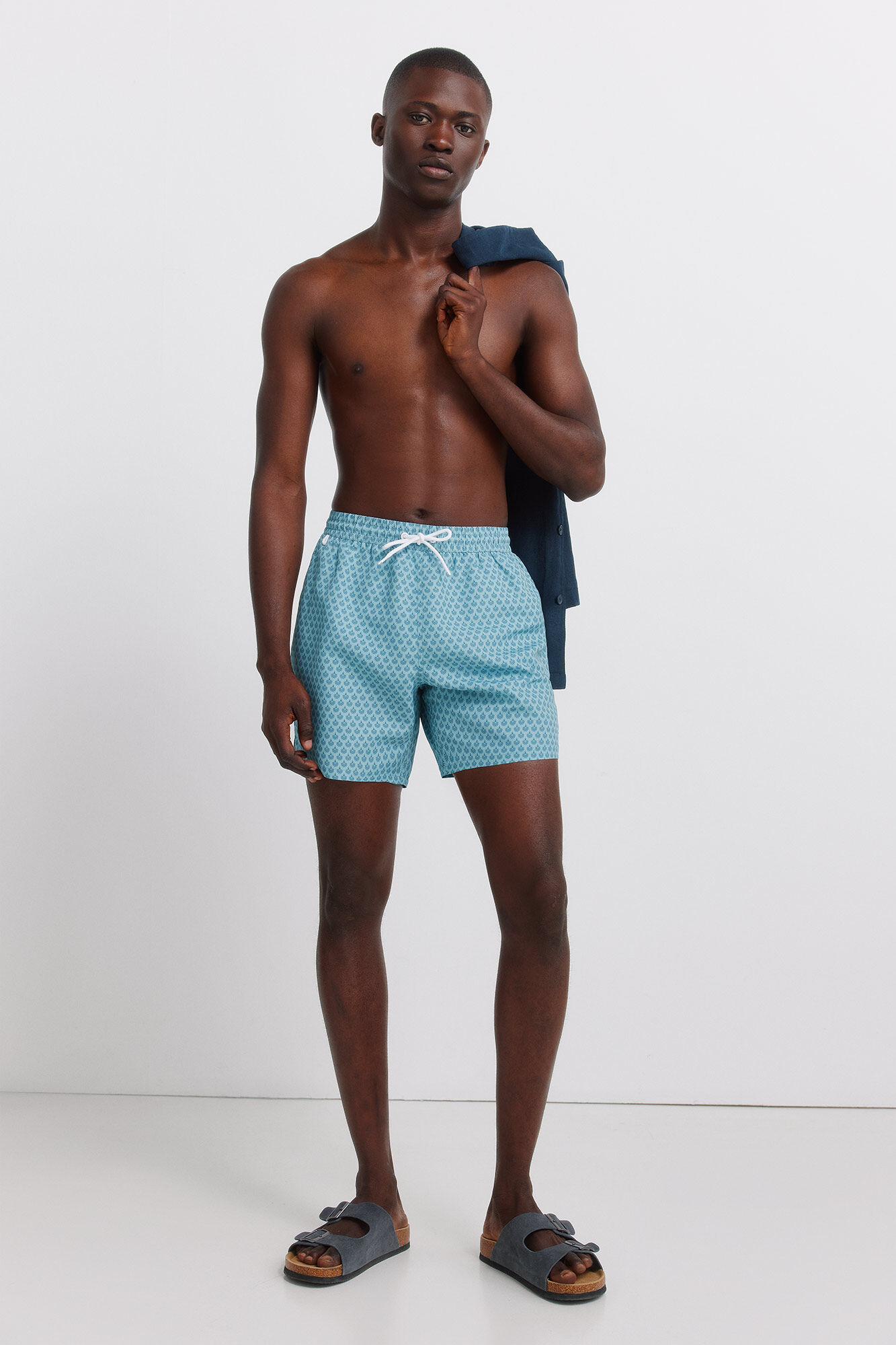 Springfield Kupaći kostim sa mozaik printom i džepom sa rajsfer&scaron;lusom