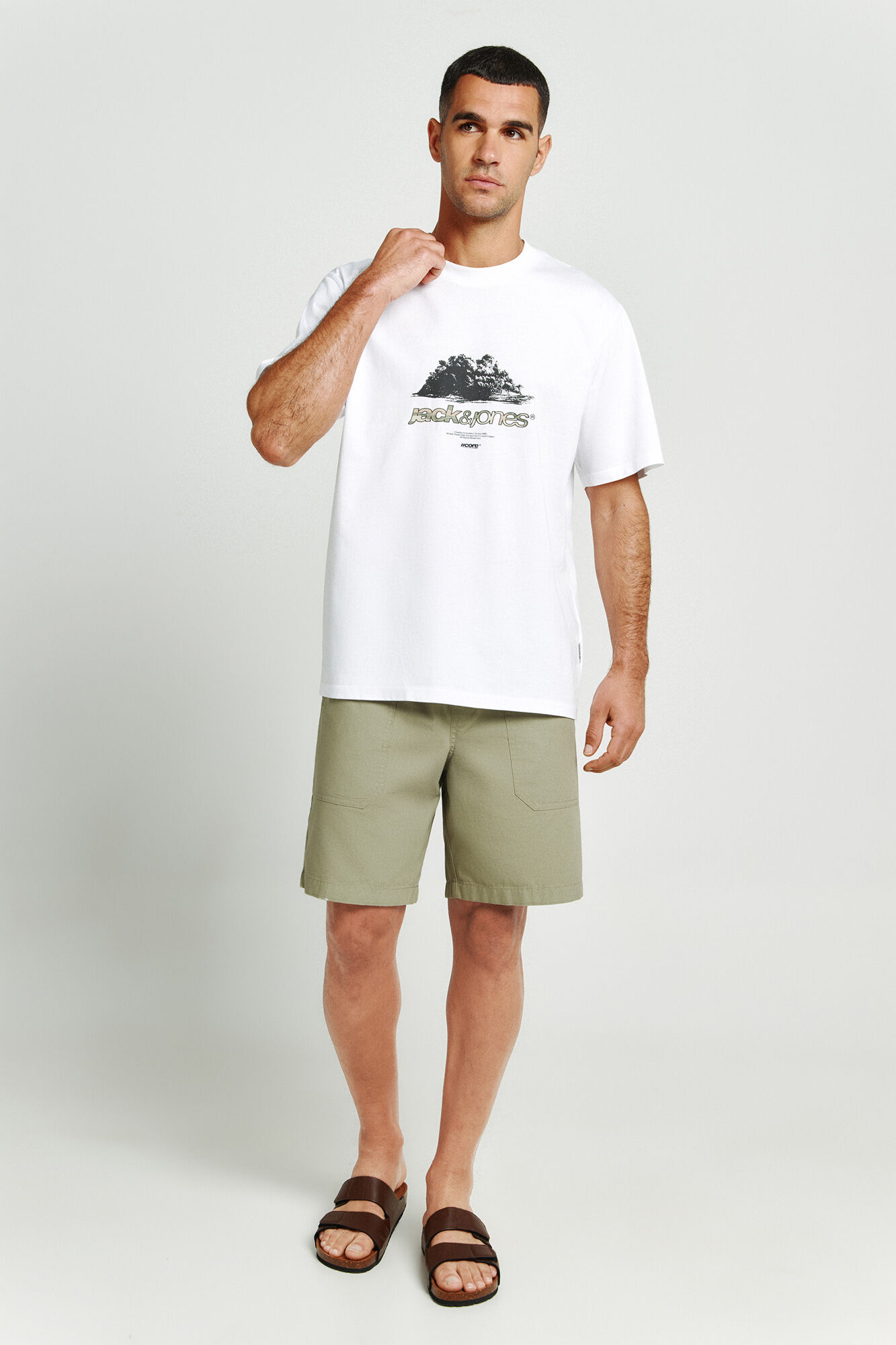 Jack & Jones T-shirt regular fit em algod&atilde;o