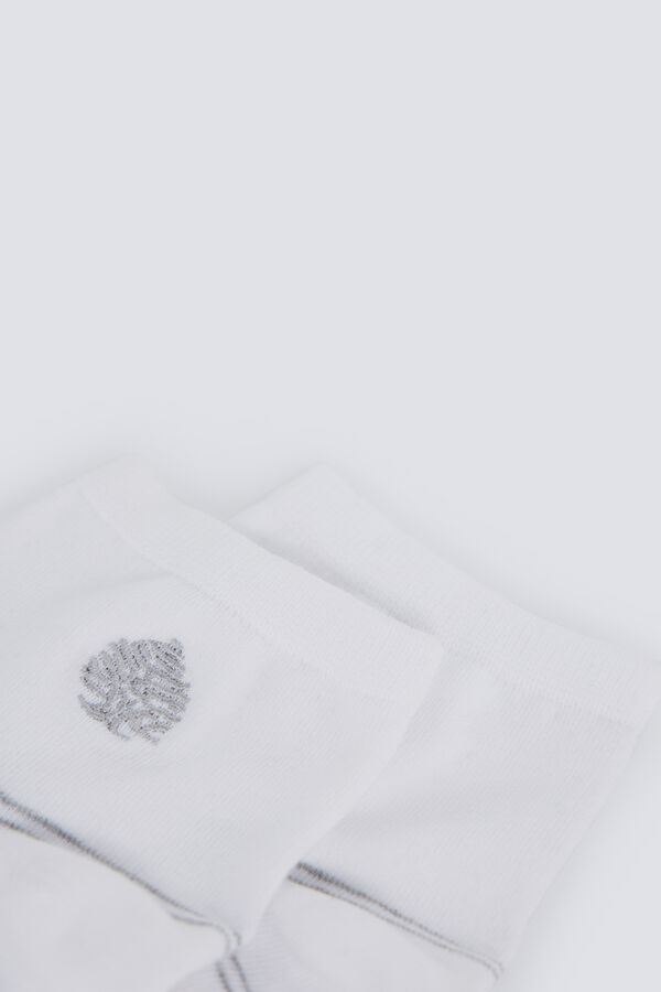 Springfield Čarapa do članka sa Springfield logom Bela