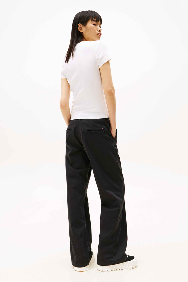 Tommy Jeans Camiseta slim de manga corta blanco