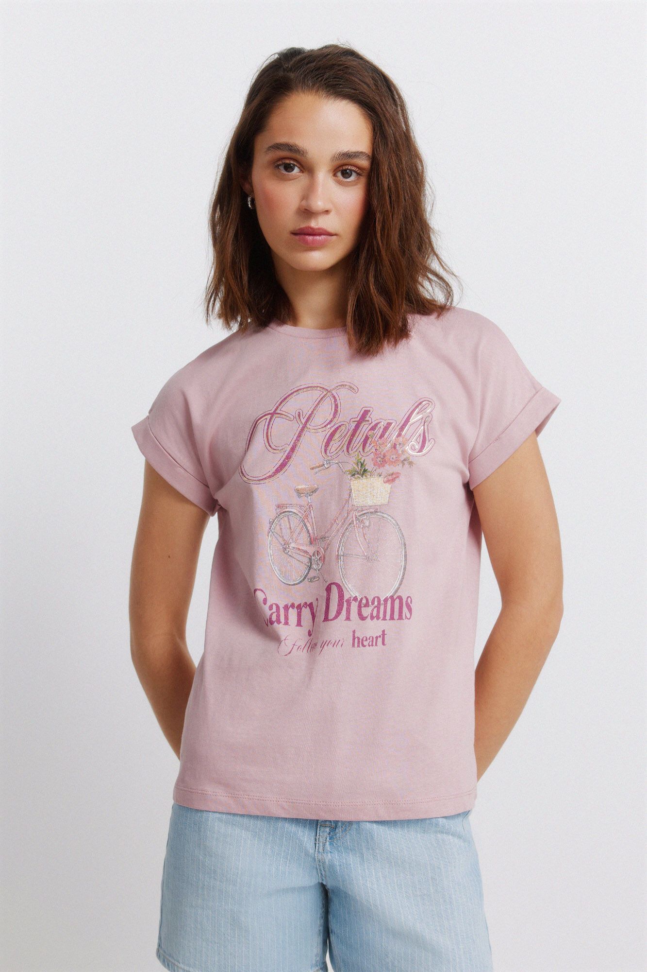 Springfield Camiseta manga corta sisa flores