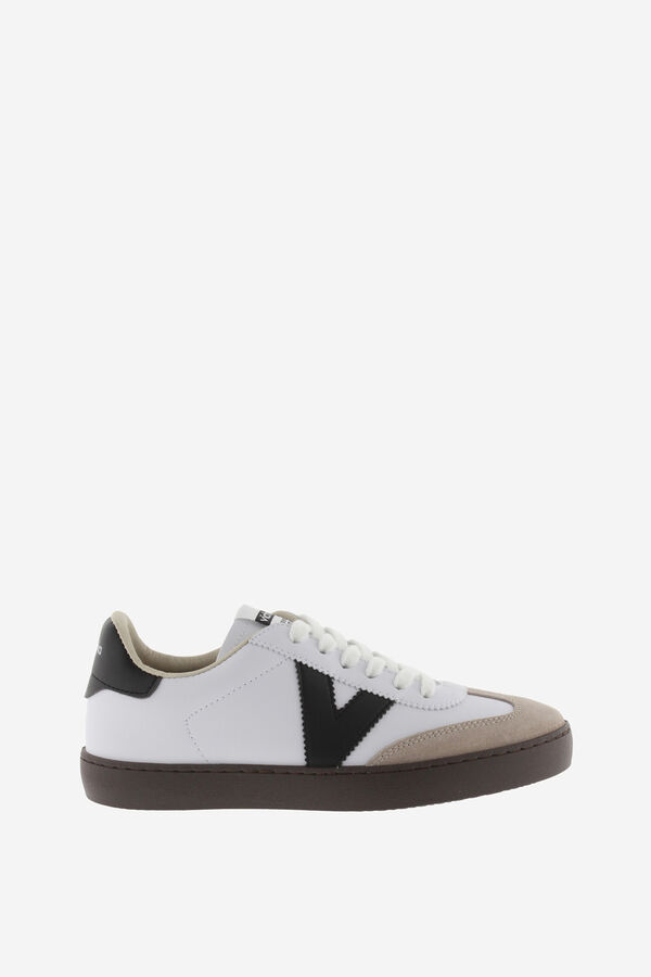 Victoria T&eacute;nis de efeito pele branco