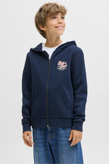 Jack & Jones Junior Zip-up sweatshirt blue