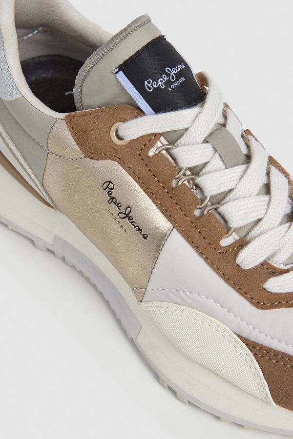Pepe Jeans Zapatillas Con Detalles En Ante beige