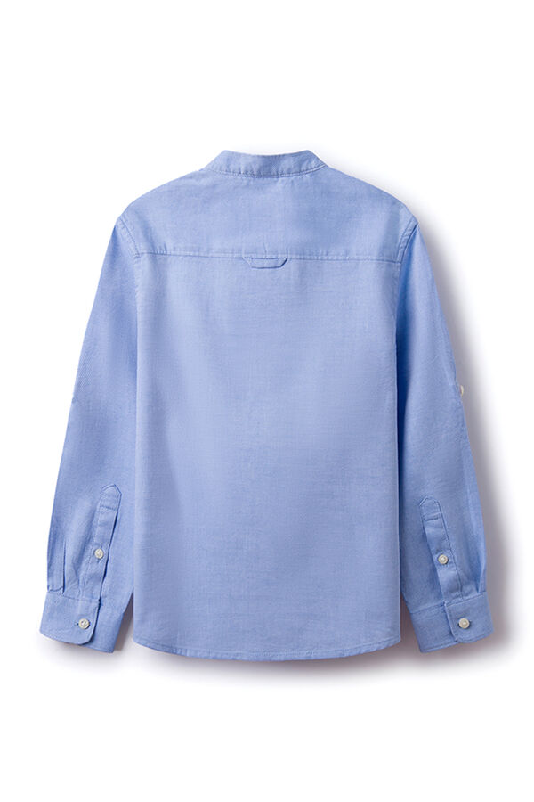 Springfield Boy's textured shirt indigo blue
