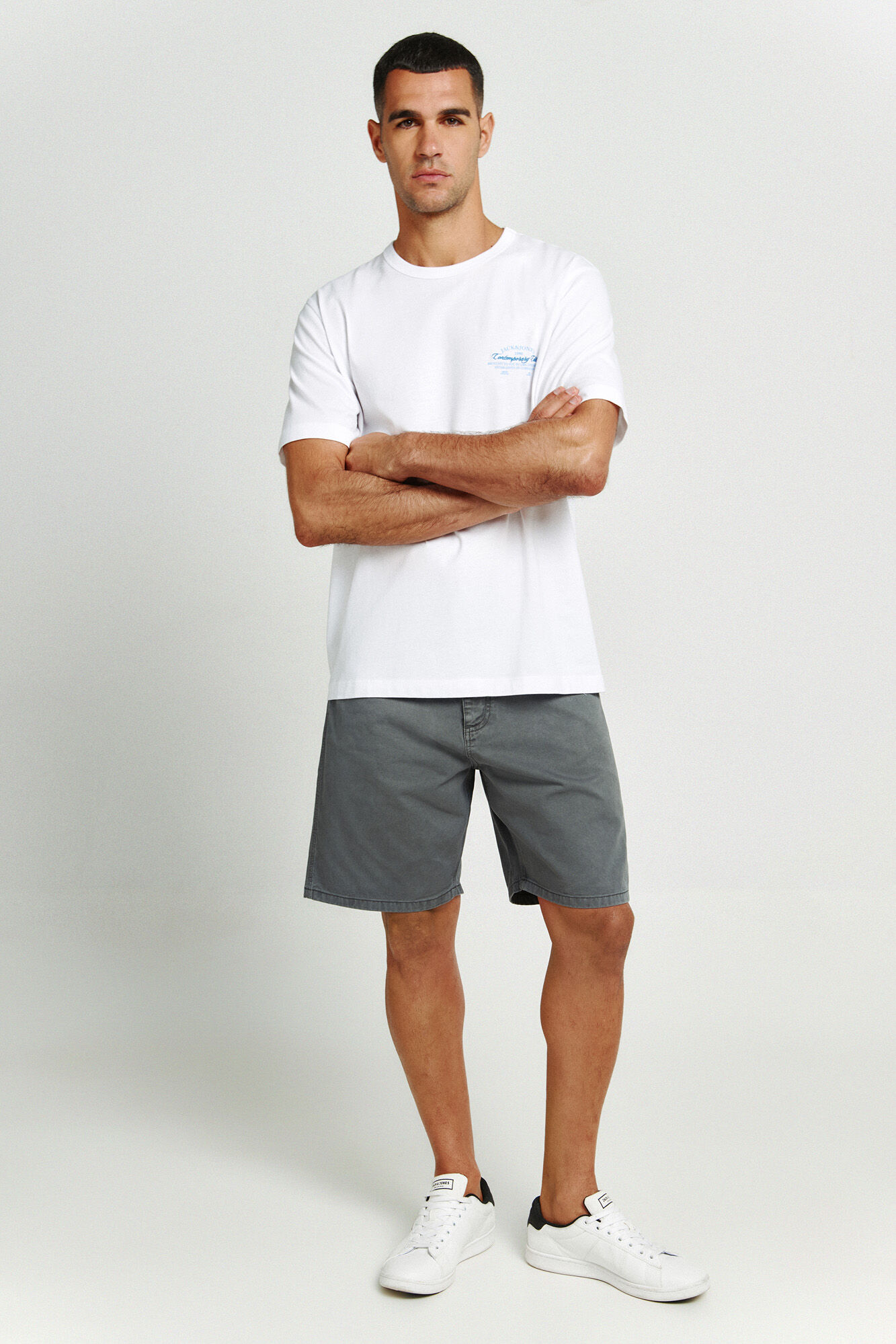 Jack & Jones T-shirt manga curta em algod&atilde;o
