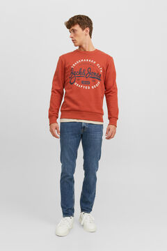 Springfield Sweatshirt de gola redonda print texto vermelho