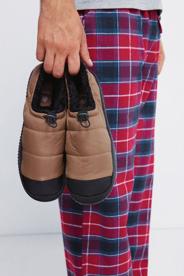 Springfield Sobna papuča od &scaron;tepana najlona Bež