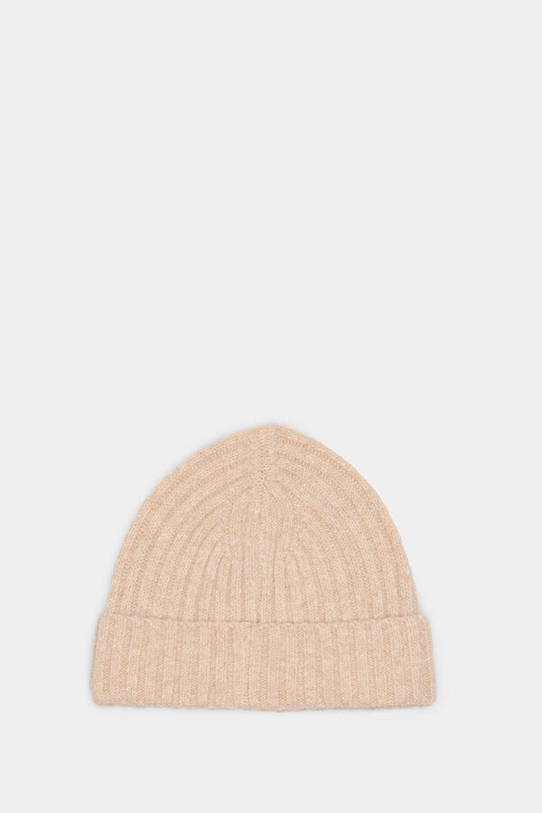 Springfield Raw jersey-knit beanie hat grey