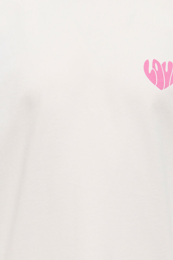 Only Girls Pijama con estampado delantero rosa