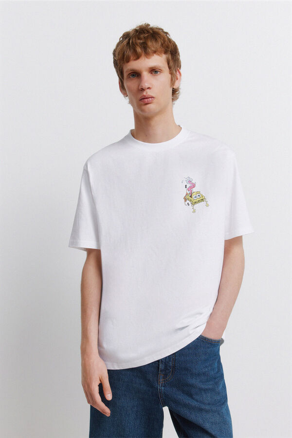 Springfield Camiseta Bob Esponja blanco