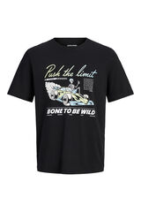 Jack & Jones T-shirt estampada de manga curta preto
