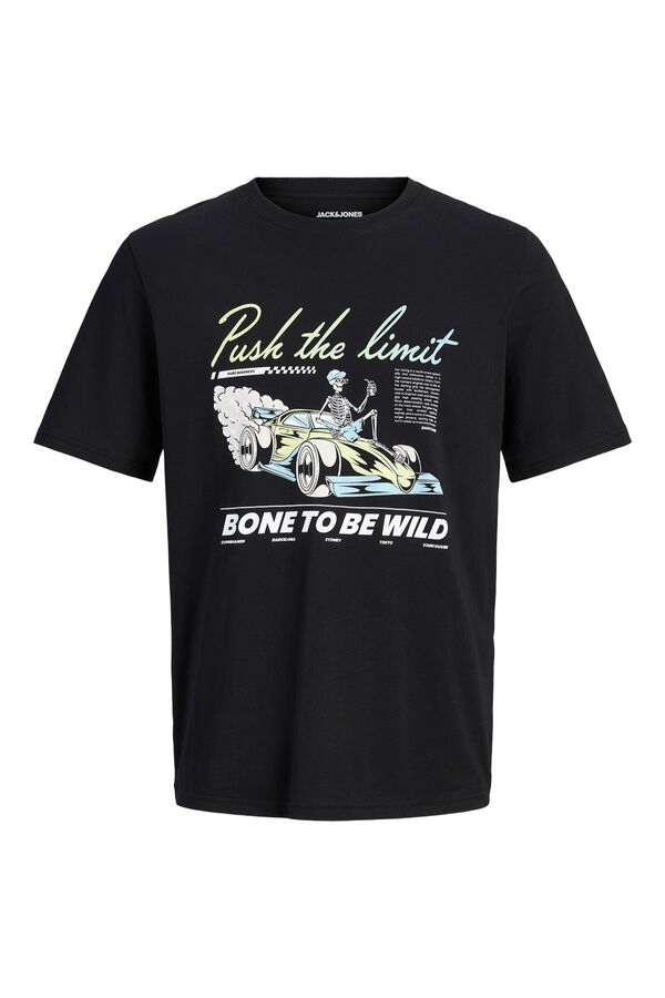 Jack & Jones T-shirt estampada de manga curta preto