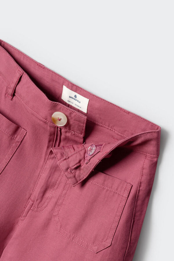 Springfield Kids Pantalone od tencela za devojčice Roze