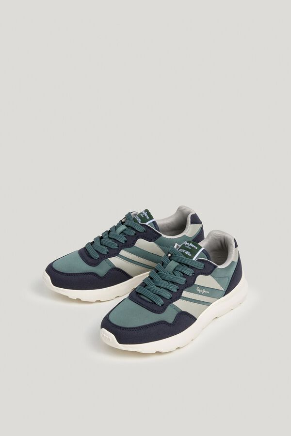 Pepe Jeans Zapatillas urbanas multimaterial azul