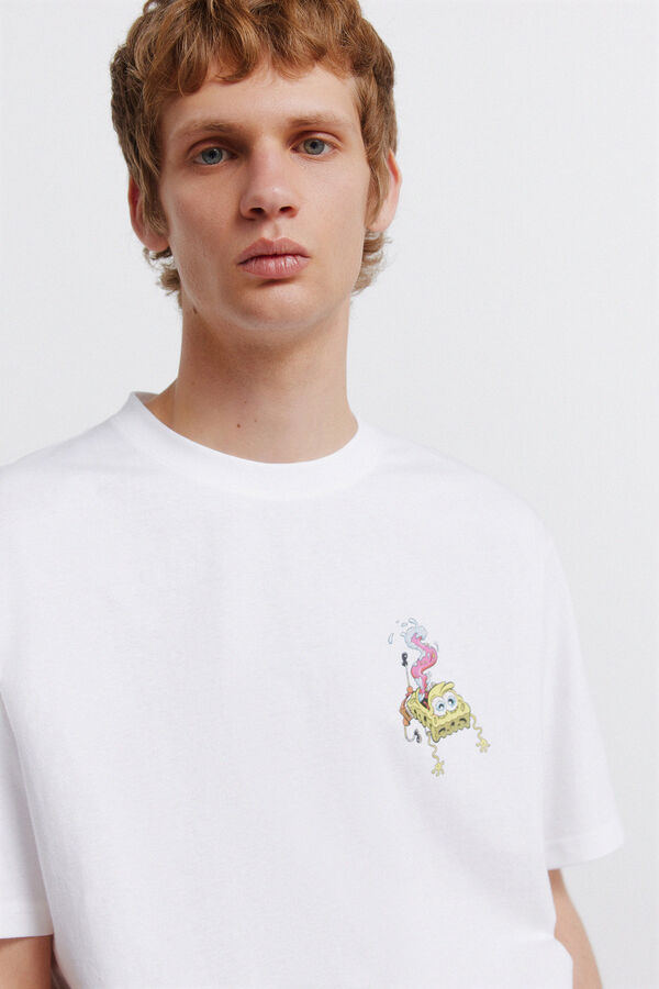 Springfield Camiseta Bob Esponja blanco