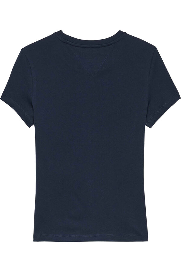 Tommy Jeans Camiseta slim manga corta azul