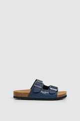 Pepe Jeans Sandalias anat&oacute;micas doble hebilla azul