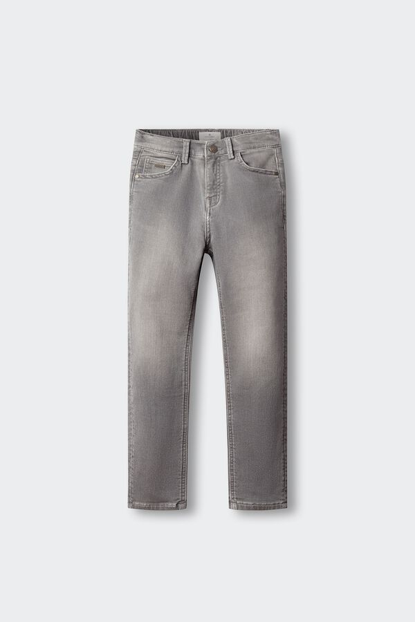 Springfield Kids Pantal&oacute;n denim knit ni&ntilde;o gris