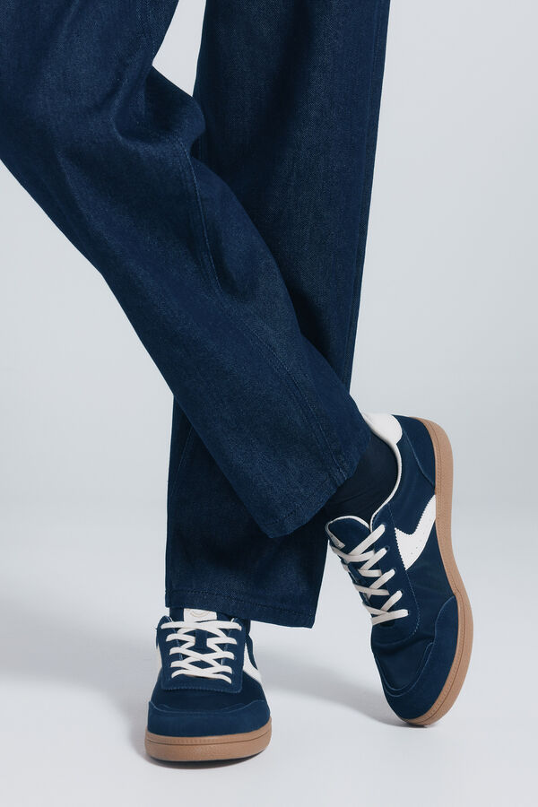 Springfield Zapatilla estilo retro azul