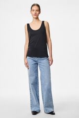 Pieces Camiseta de tirantes anchos negro