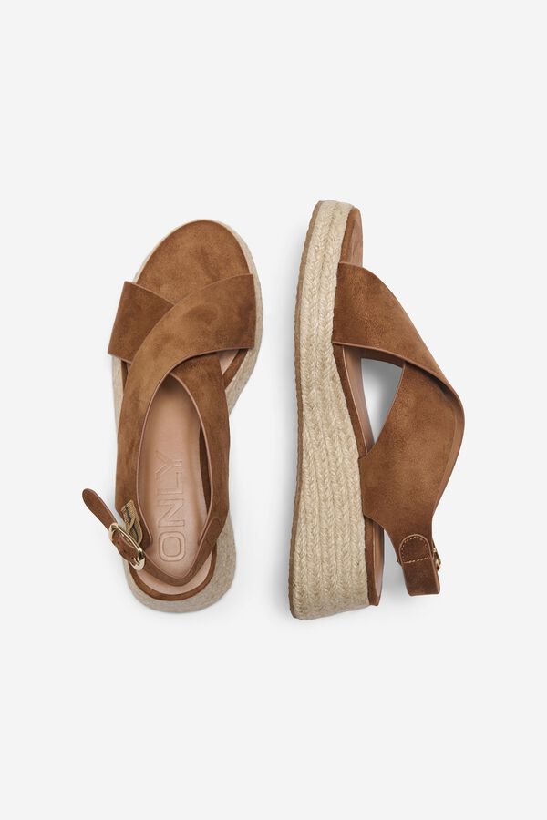 Only Platform espadrille bej &icirc;nchis