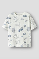 Name It Camiseta de manga corta blanco