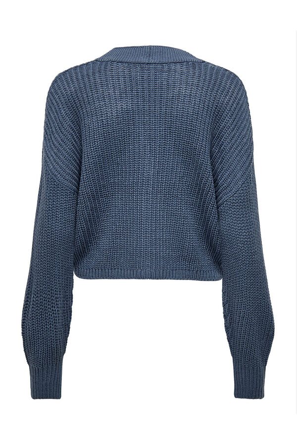 Only C&aacute;rdigan cierre de botones azul