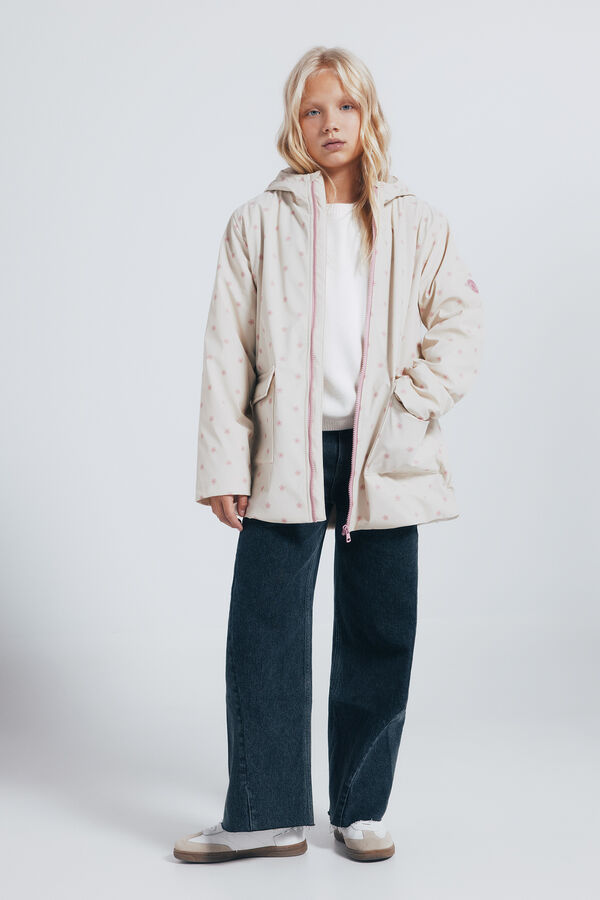 Springfield Kids Gumirana jakna sa tufnama za devojčice Print