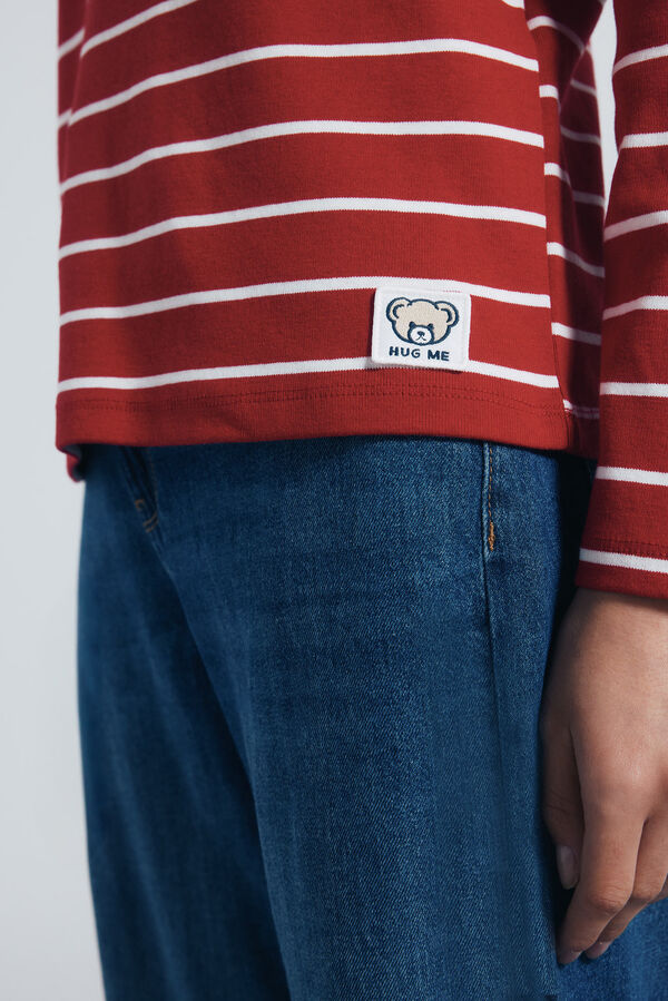 Springfield Majica sa mornarskim prugama Crvena