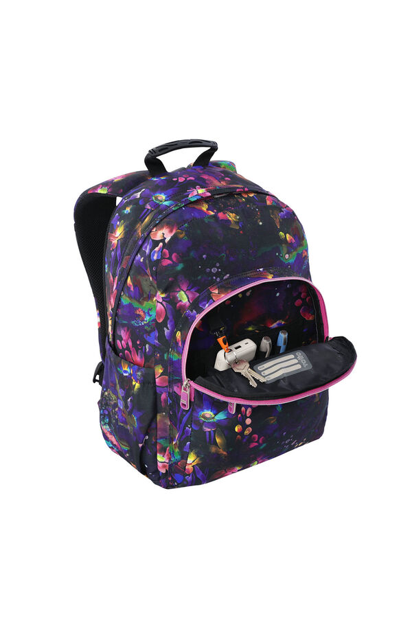 Totto Mochila Acuareles negro