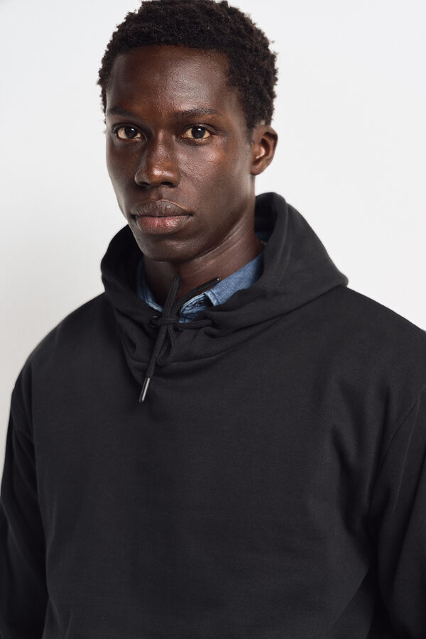 Springfield Sudadera b&aacute;sica capucha negro