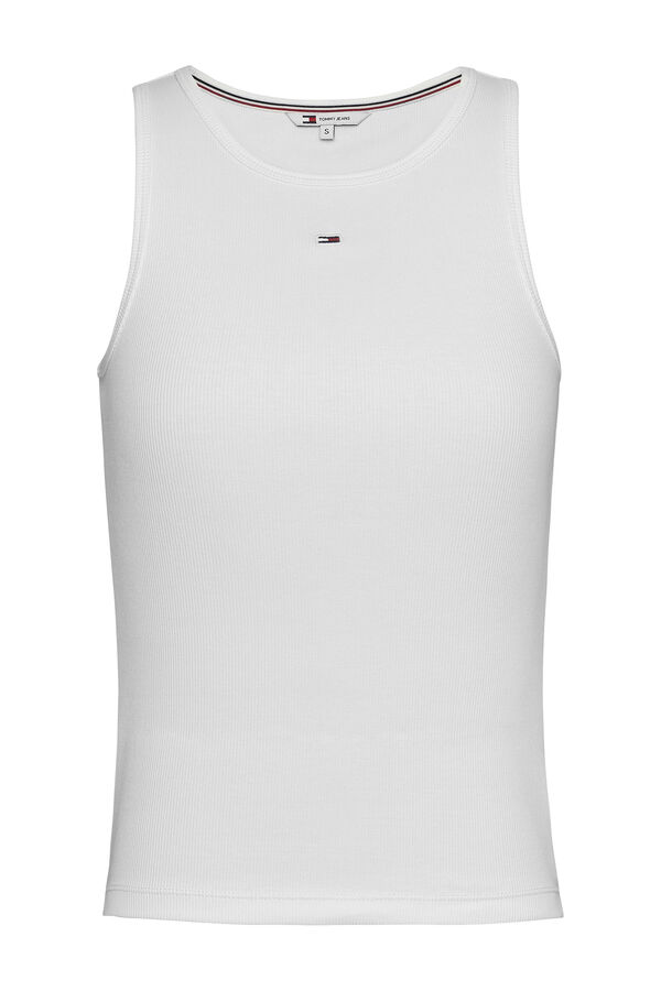 Tommy Jeans Top de tirantes de mujer Tommy Jeans blanco