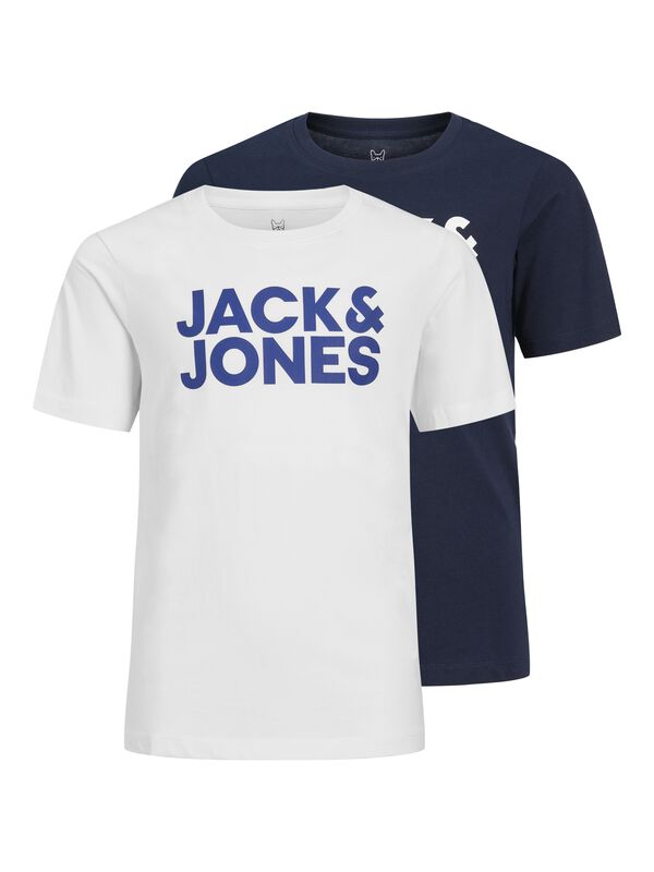Jack & Jones Junior Pacote com 2 camisetas azul