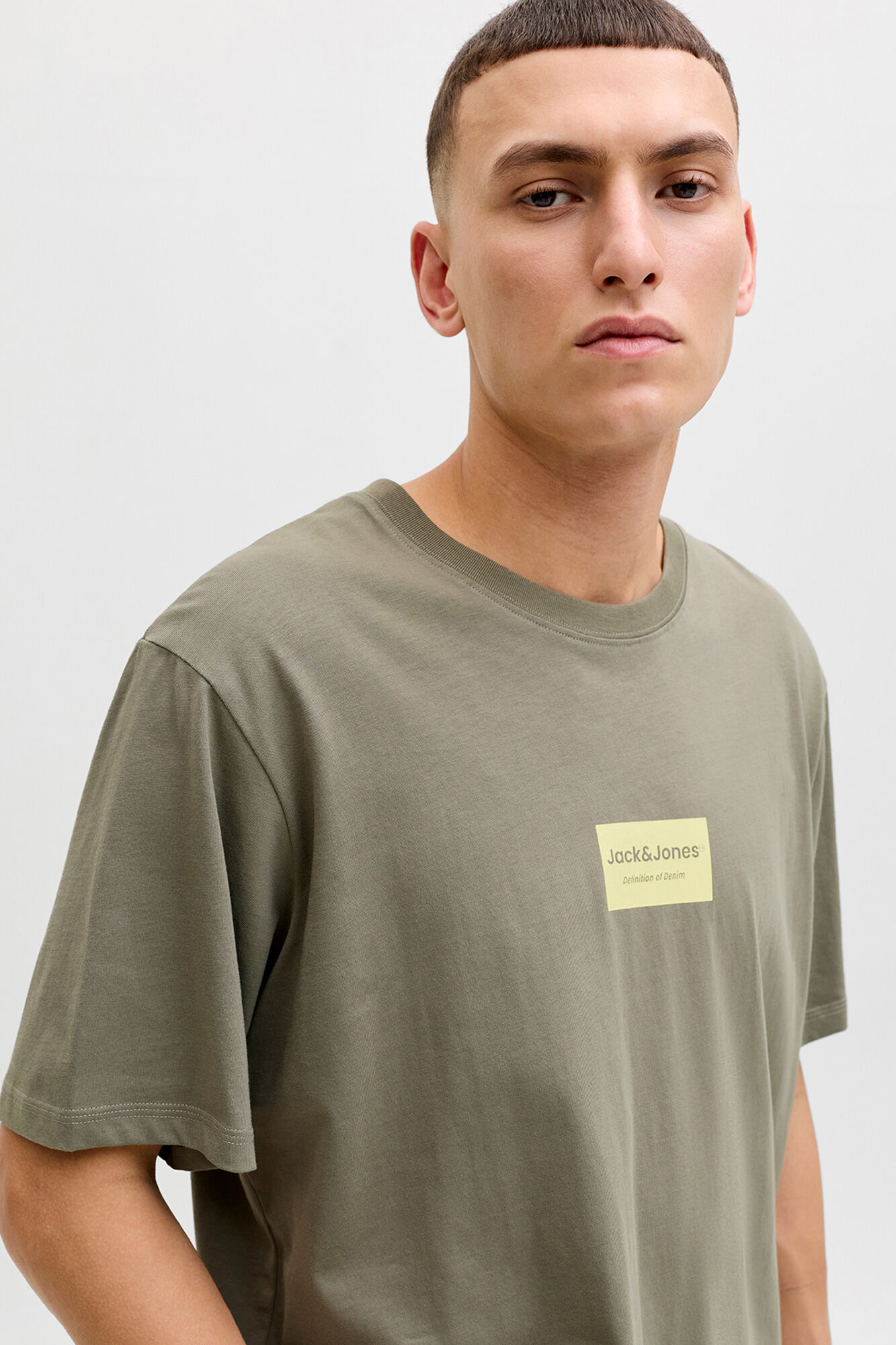 Jack & Jones T-shirt manga curta em algod&atilde;o