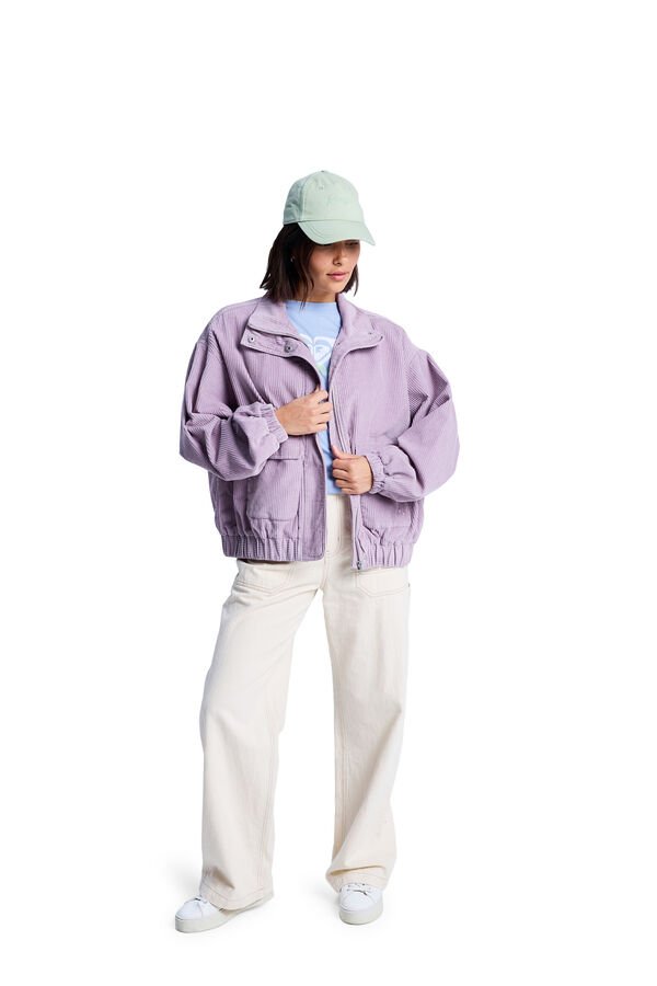 Roxy Slow Song Ii - Chaqueta oversize de pana para mujer morado/lila
