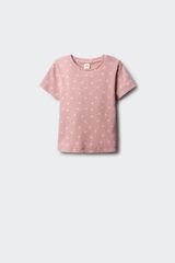 Springfield Kids Majica kratkih rukava sa cvetnim vezom za devojčice Roze