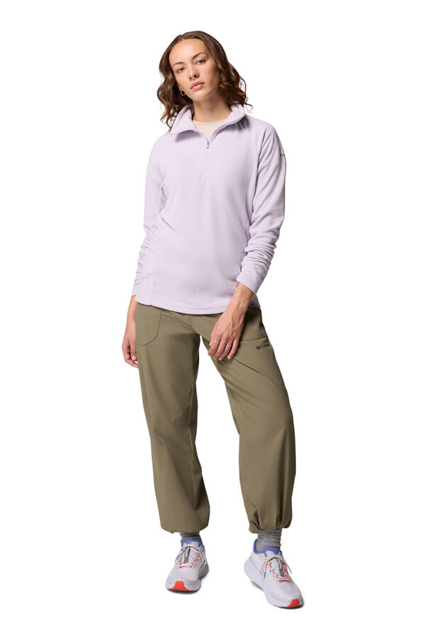 Columbia Forro polar con media cremallera morado/lila