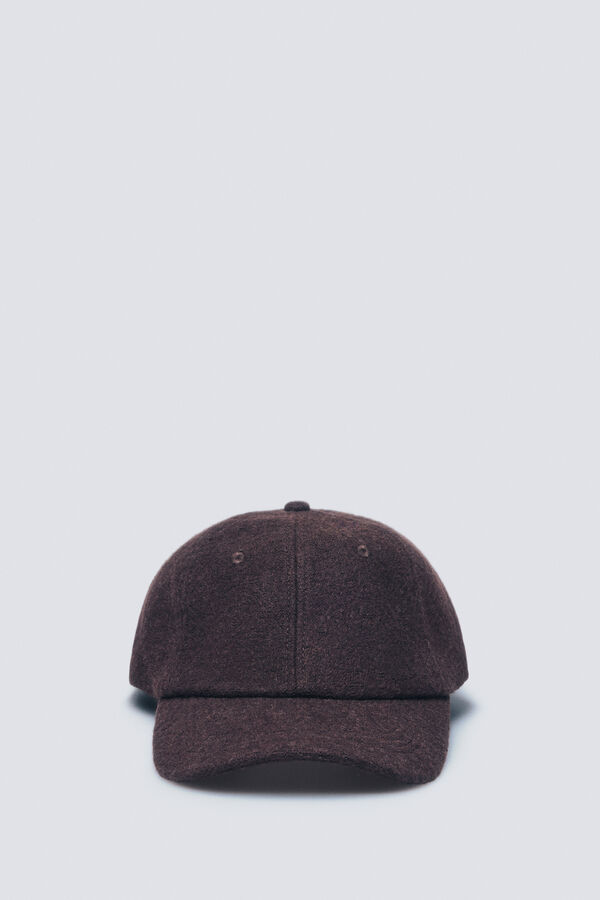 Springfield Gorra beisbolera lanera marr&oacute;n tostado