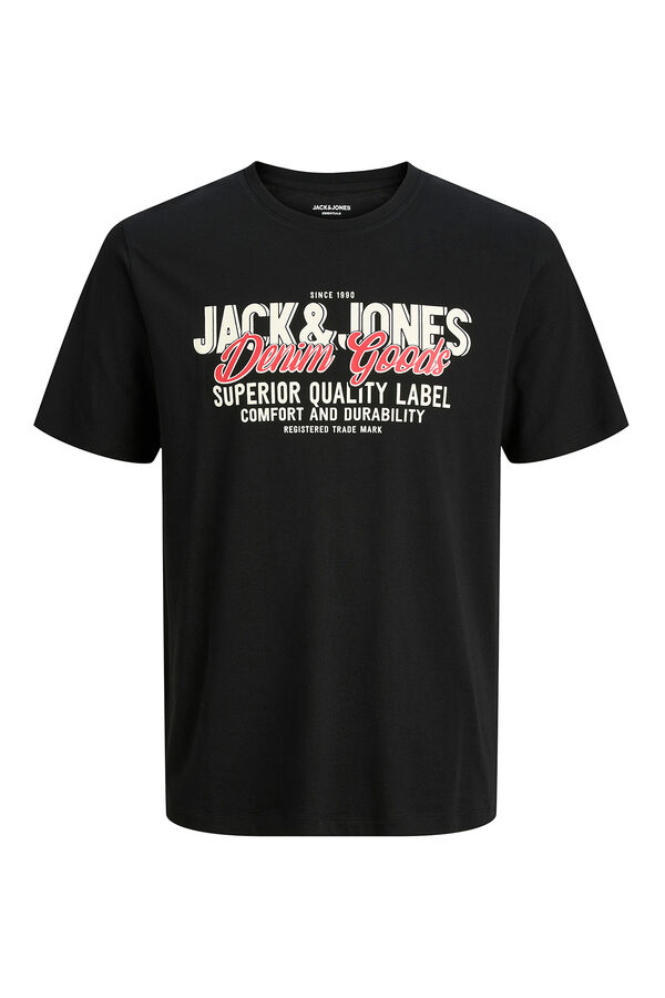 Jack & Jones Regular fit printed t-shirt black